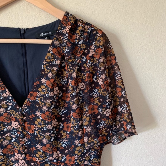 Madewell Orchard Flutter Sleeve Floral Dress - Picture 3 of 7